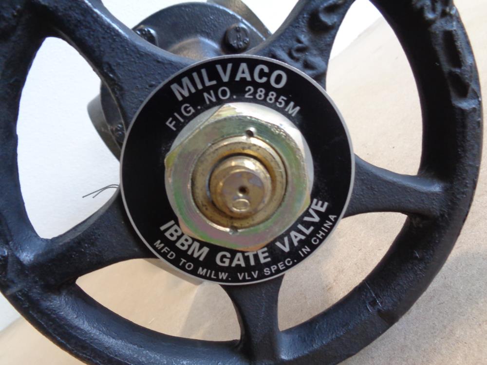 Milvaco 2.5" 125S IBBM Gate Valve, 200 WOG, Ductile Iron, Fig# 2885M